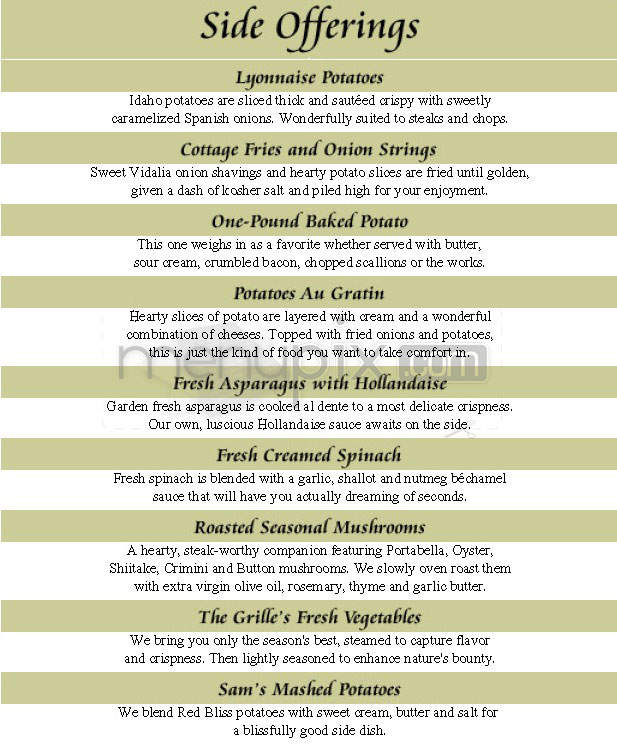 The Capital Grille - Chestnut Hill, MA menu_pic
