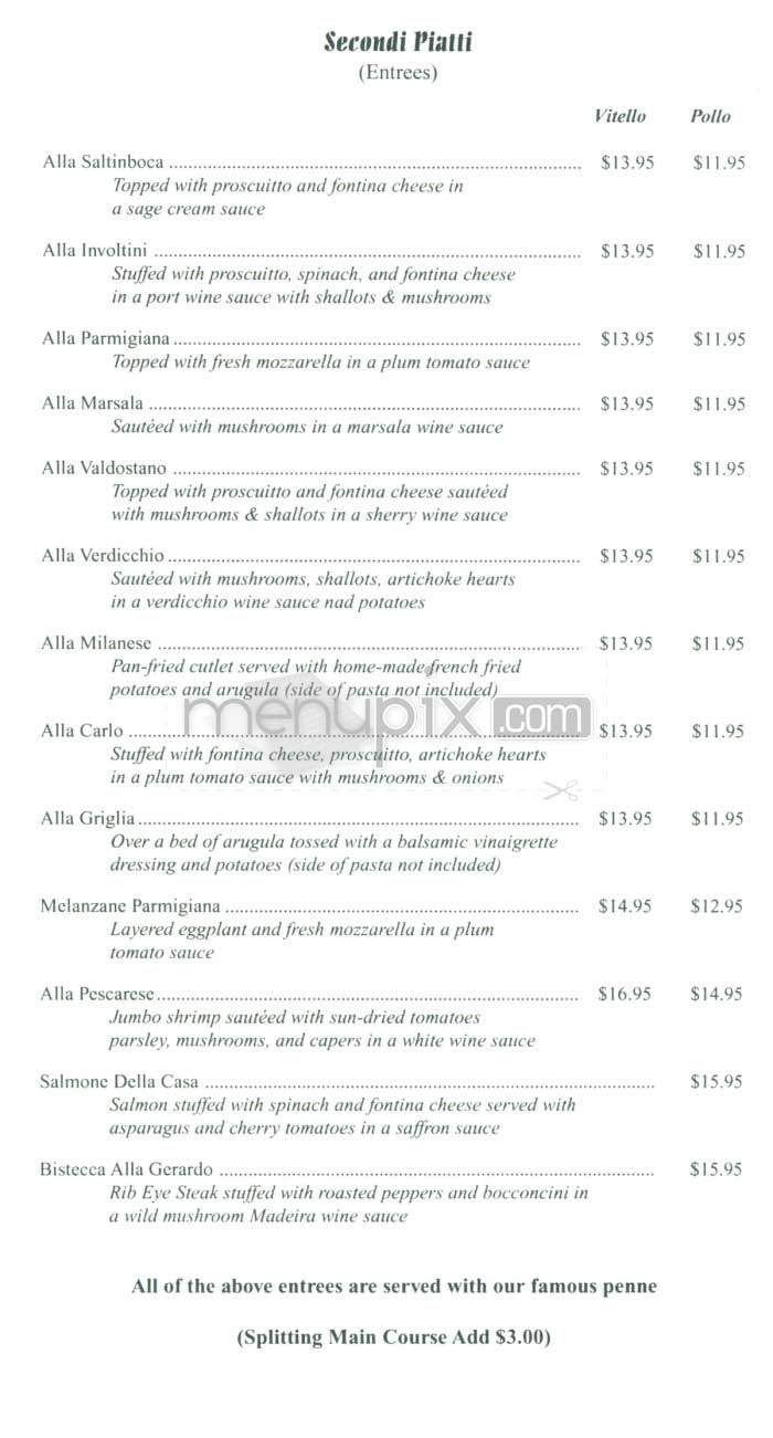 Carlos Cucina Italiana - Allston, MA menu_pic