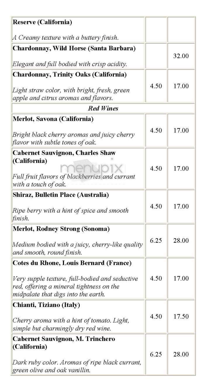 Chef Chow's House - Brookline, MA menu_pic