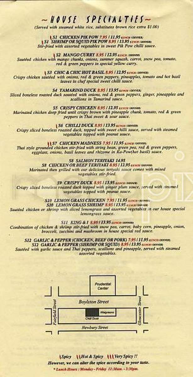 /276/Chilli-Duck-Thai-Cuisine-Boston-MA - Boston, MA