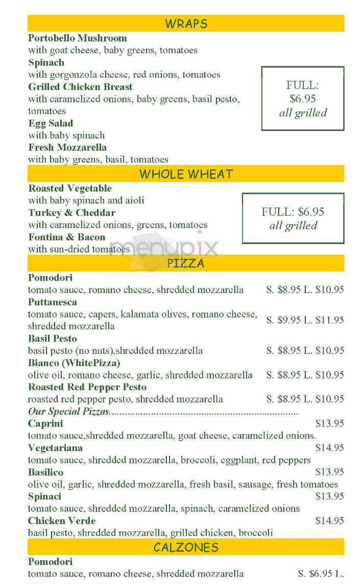 City Girl Cafe - Cambridge, MA menu_pic