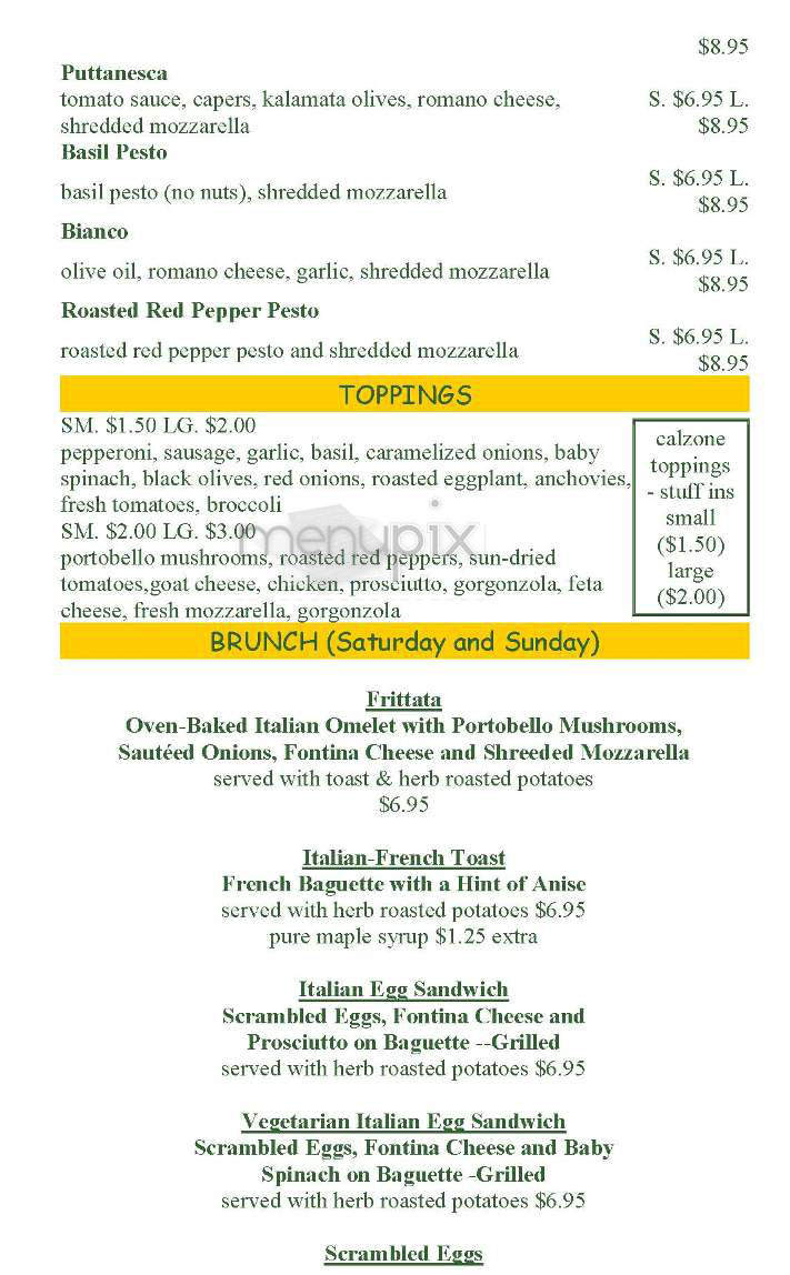 City Girl Cafe - Cambridge, MA menu_pic