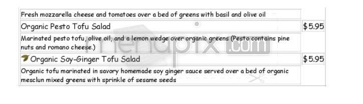 Dado Tea - Cambridge, MA menu_pic