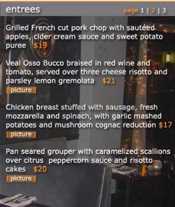 Dalias Bistro and Wine Bar - Brookline, MA menu_pic