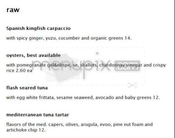 Dante - Cambridge, MA menu_pic