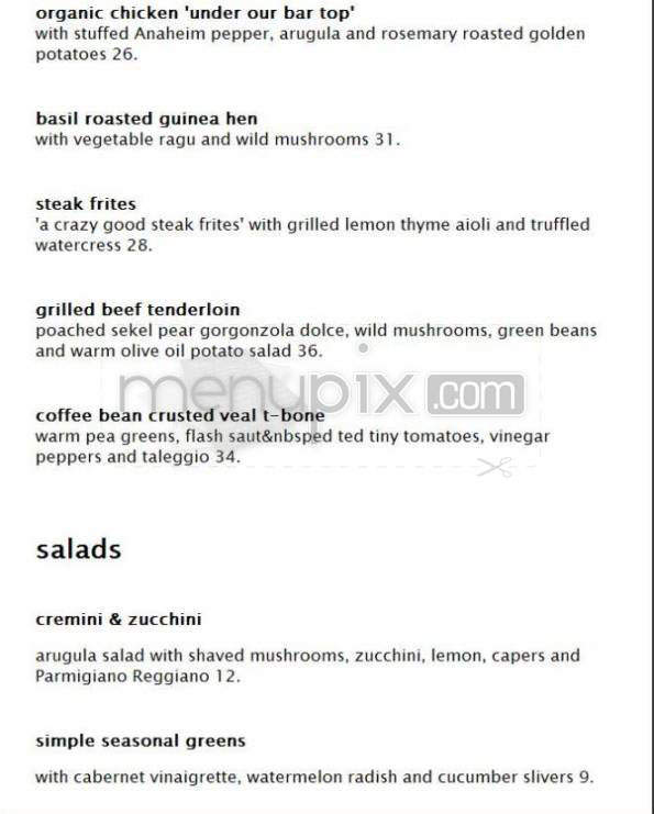 Dante - Cambridge, MA menu_pic