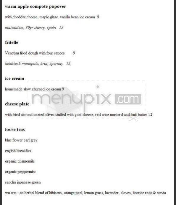 Dante - Cambridge, MA menu_pic