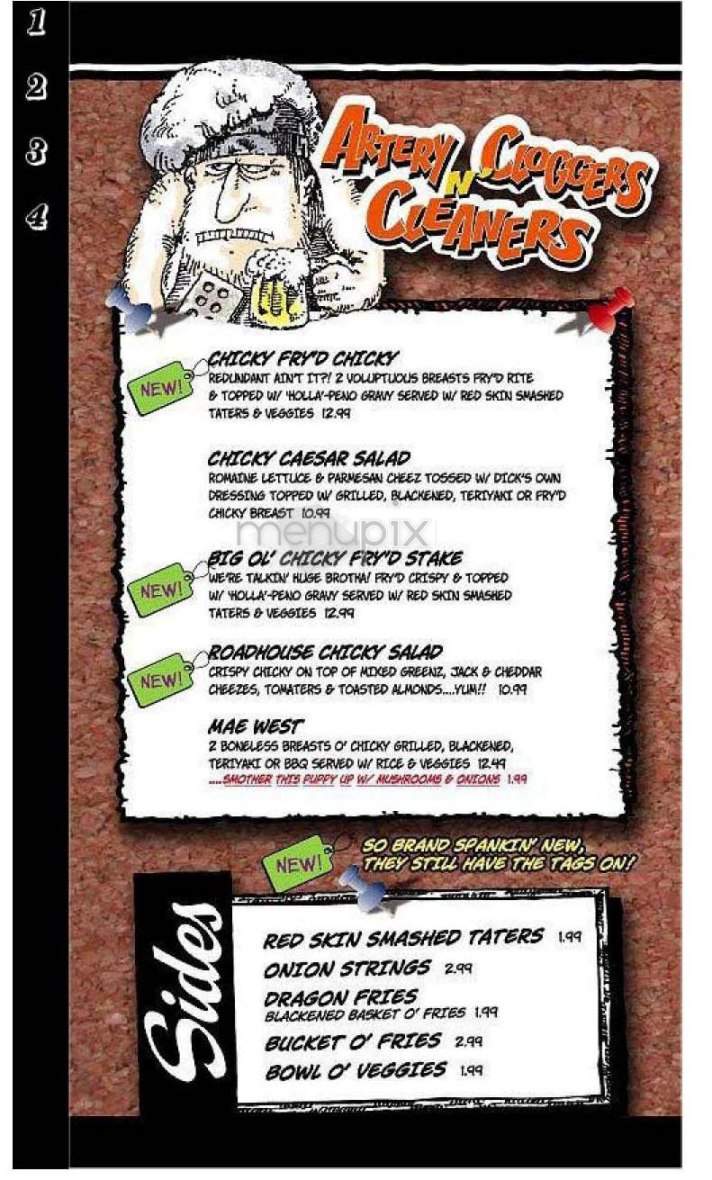 Dick's Last Resort - Orlando, FL menu_pic