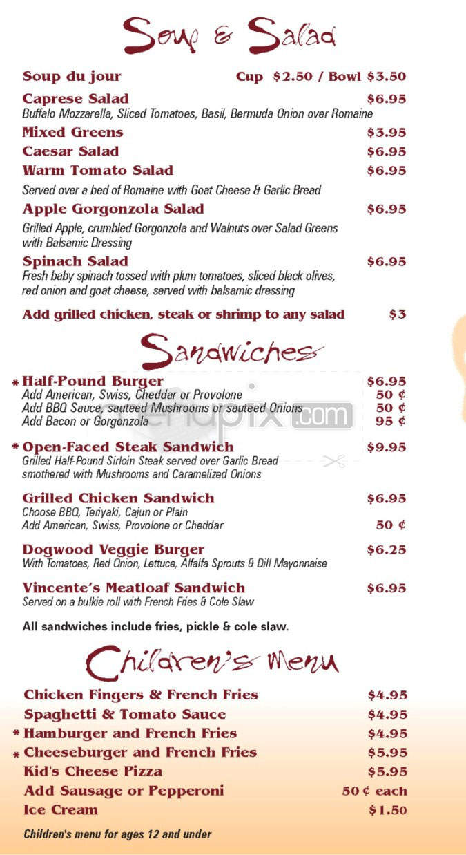 The Dogwood Cafe - Jamaica Plain, MA menu_pic