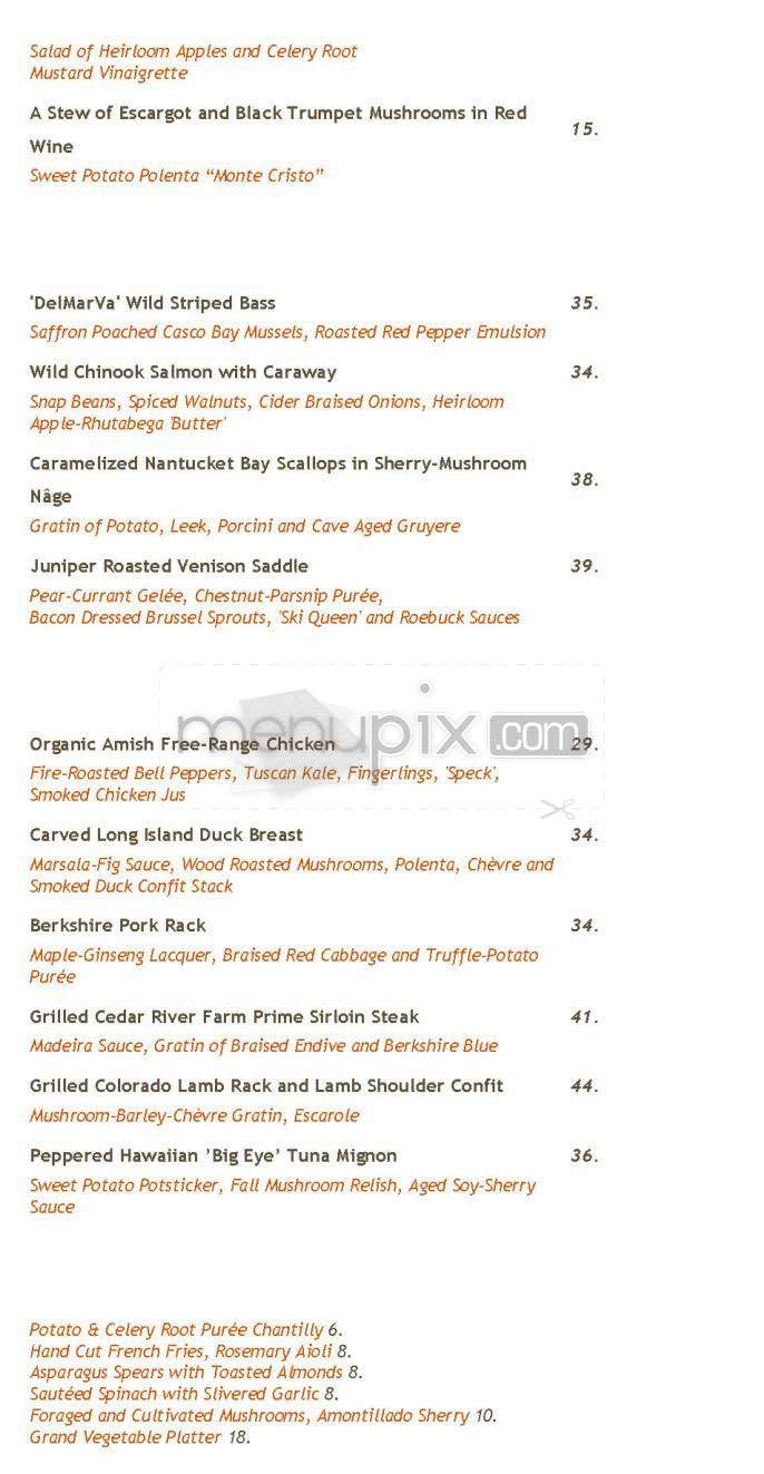 Excelsior - Boston, MA menu_pic