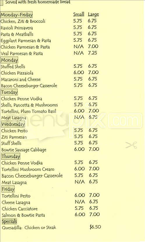 Florentina - Cambridge, MA menu_pic