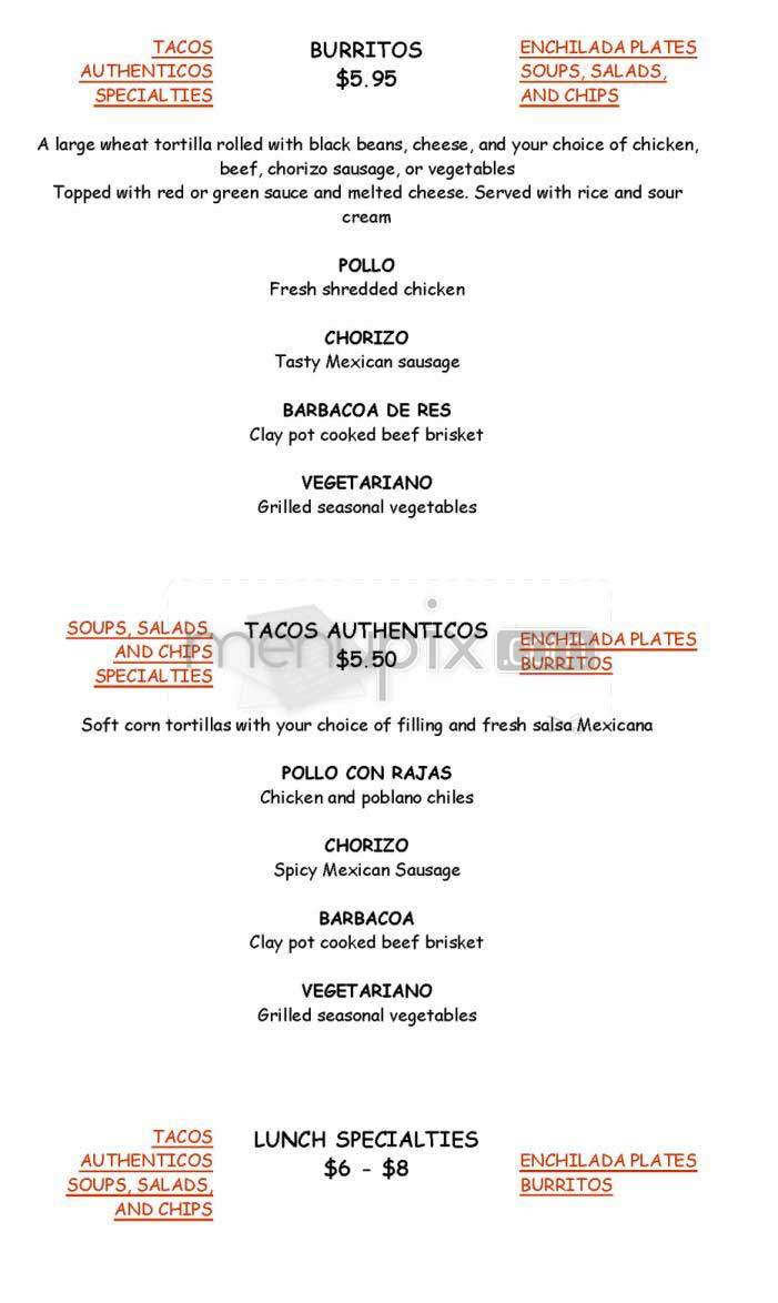 Forest Cafe - Cambridge, MA menu_pic