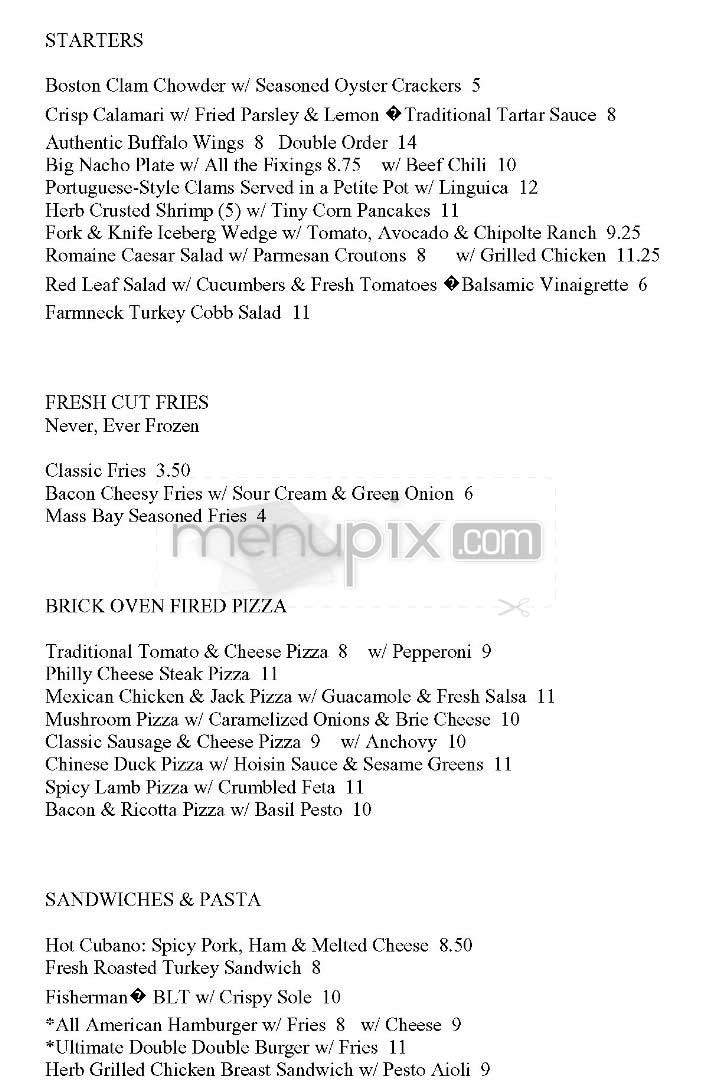 Game On! - Boston, MA menu_pic