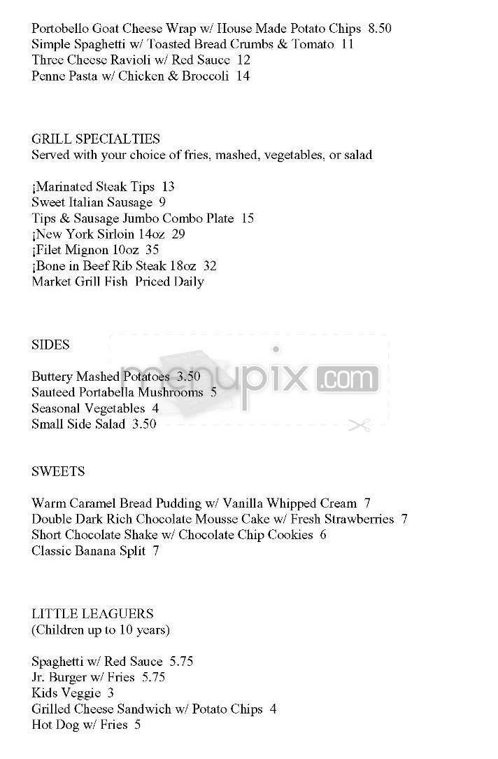 Game On! - Boston, MA menu_pic
