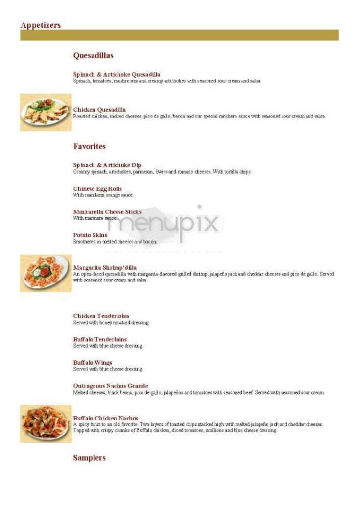The Ground Round - Cambridge, MA menu_pic