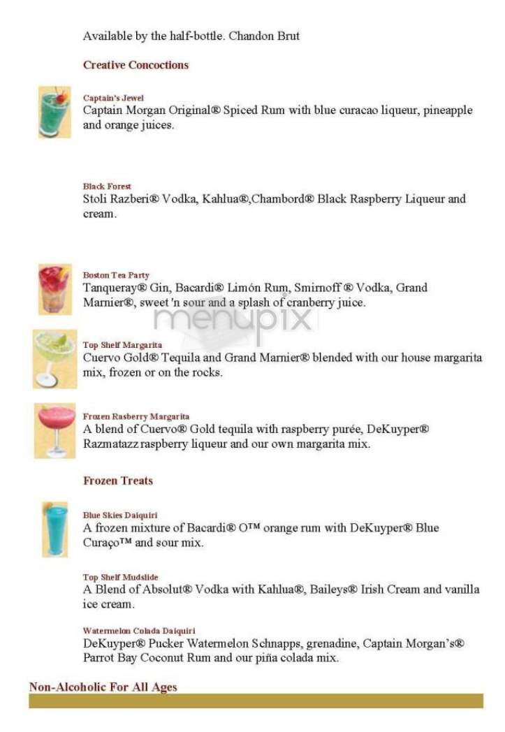 The Ground Round - Cambridge, MA menu_pic