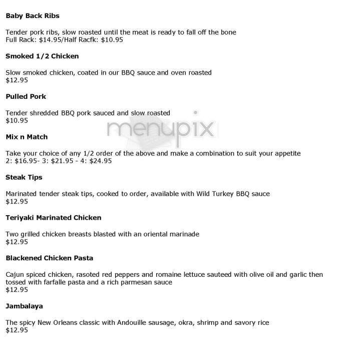 Hurricane O'Reilly's - Boston, MA menu_pic