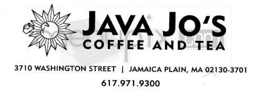 Java Jo Coffee House - Jamaica Plain, MA menu_pic