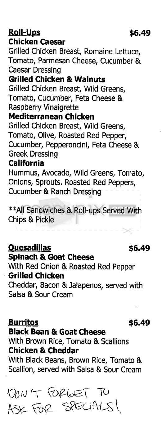 Java Jo Coffee House - Jamaica Plain, MA menu_pic