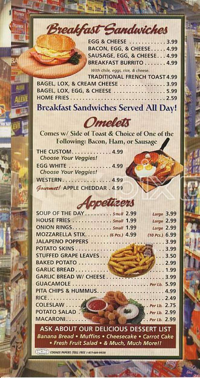 Kosmos Market Deli - Boston, MA menu_pic