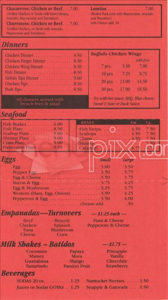 La Mamma Pizza, Pasta & More - Allston, MA menu_pic