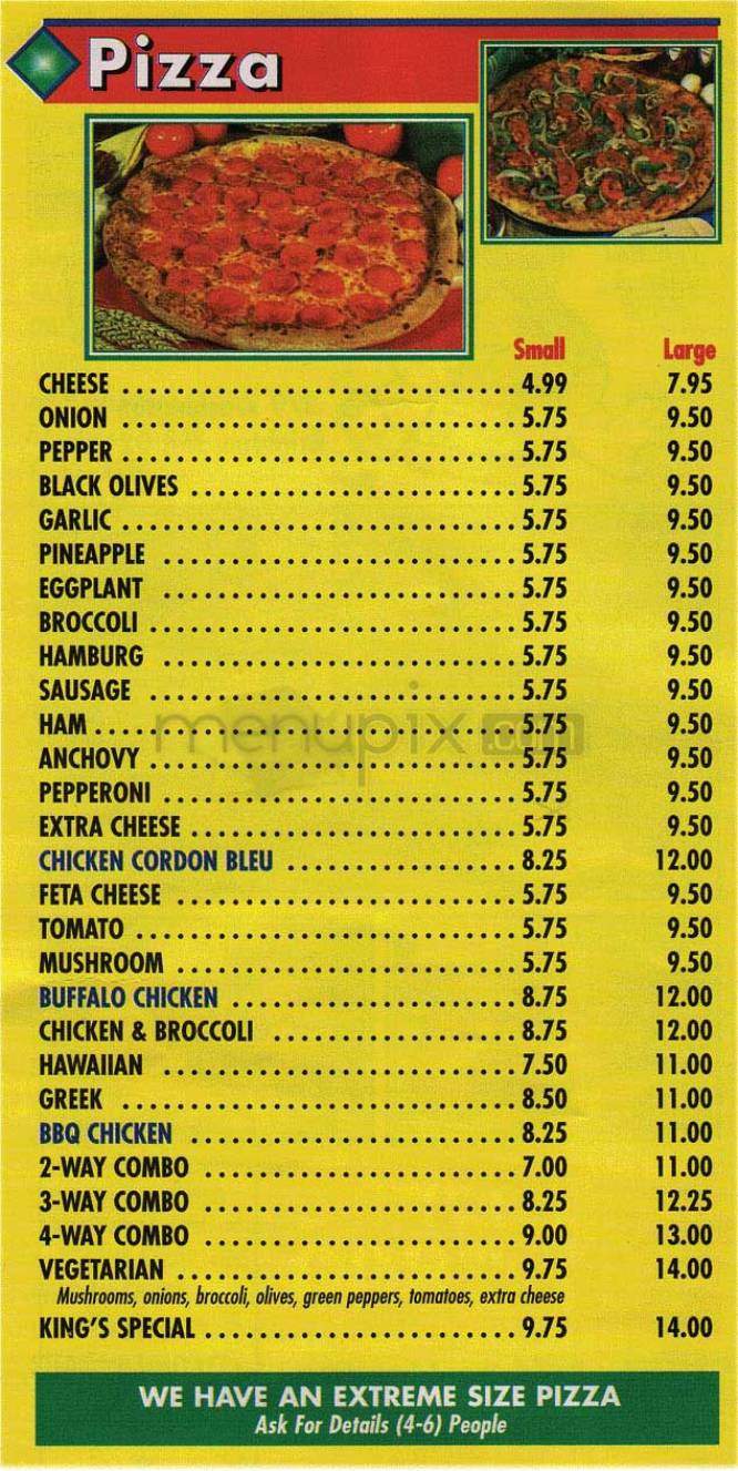 Little Pizza King - Brighton, MA menu_pic