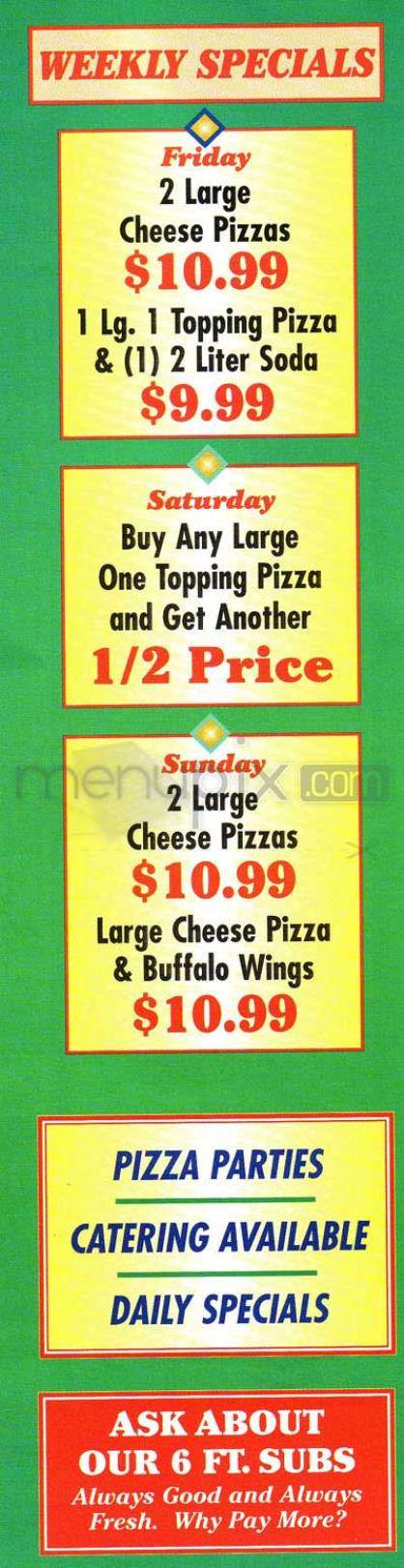 Little Pizza King - Brighton, MA menu_pic