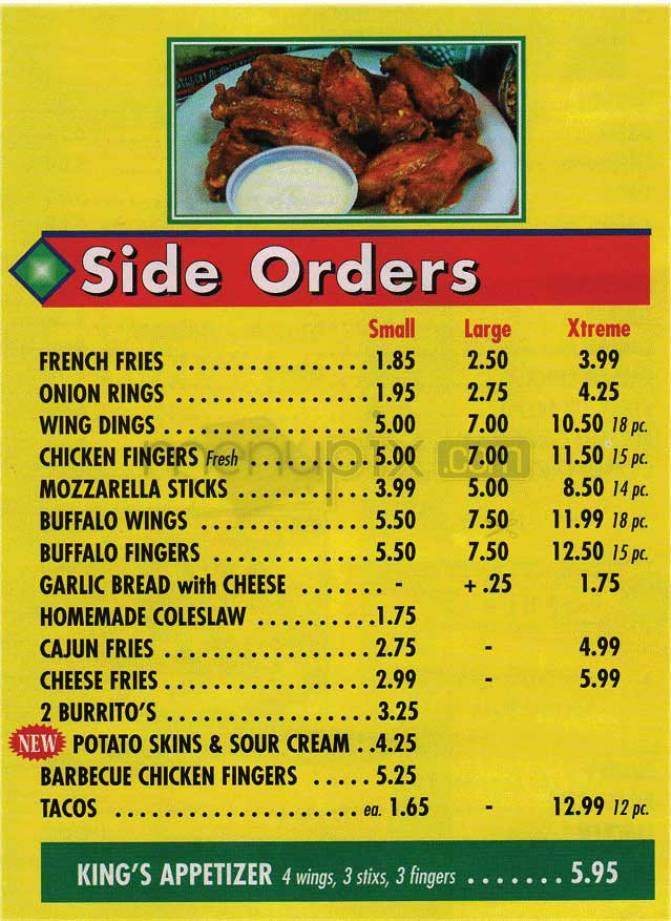 Little Pizza King - Brighton, MA menu_pic