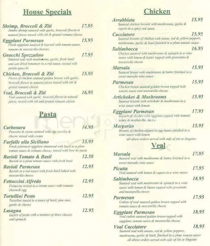Lo Conte's Italian Cuisine - Boston, MA menu_pic