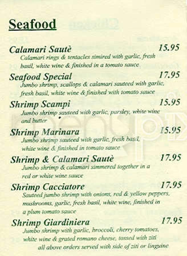 Lo Conte's Italian Cuisine - Boston, MA menu_pic