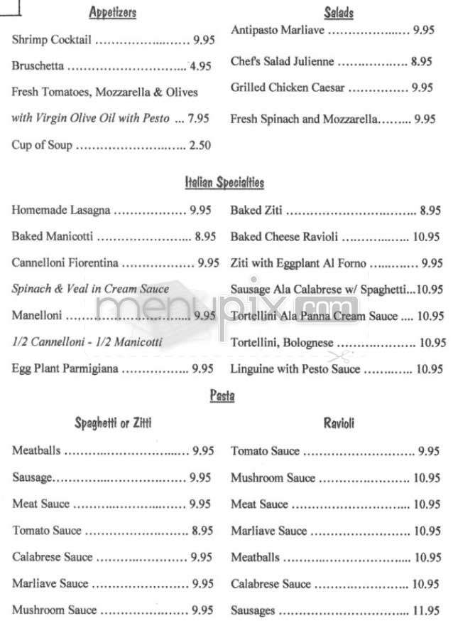 Marliave - Boston, MA menu_pic