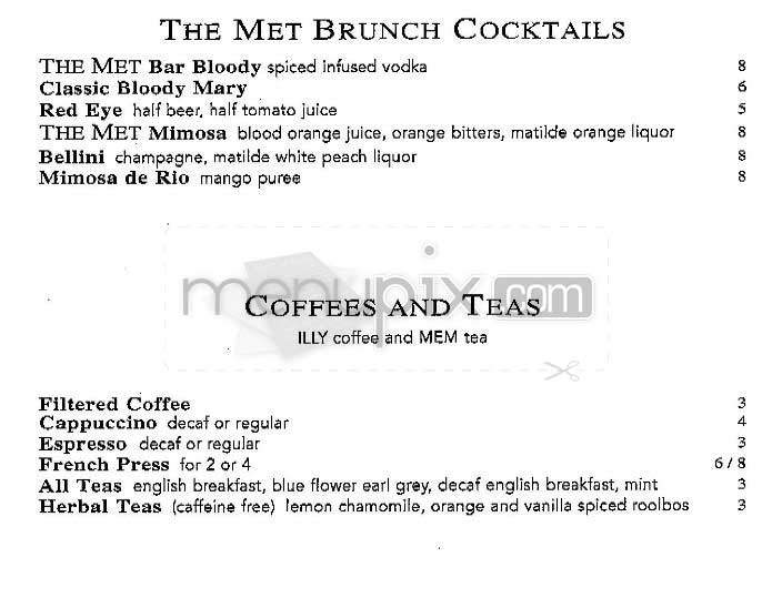 The Metropolitan Club - Chestnut Hill, MA menu_pic
