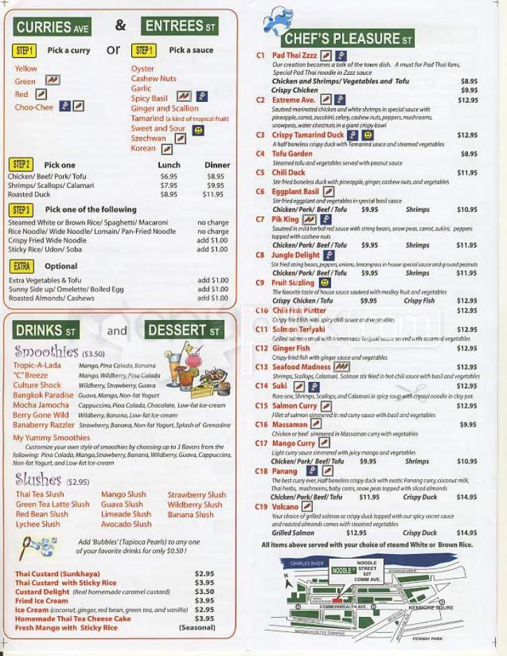 Noodle Street - Boston, MA menu_pic