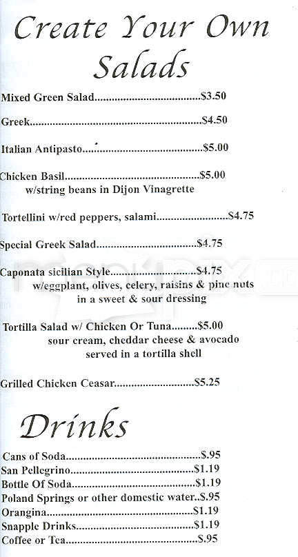 Trattoria Ottimo - Boston, MA menu_pic