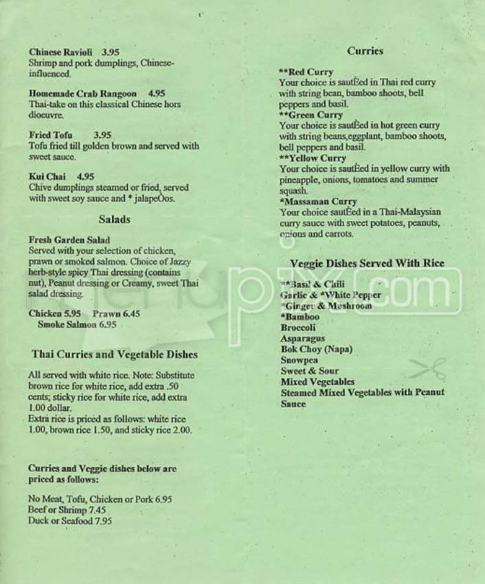 Pepper Sky's - Cambridge, MA menu_pic