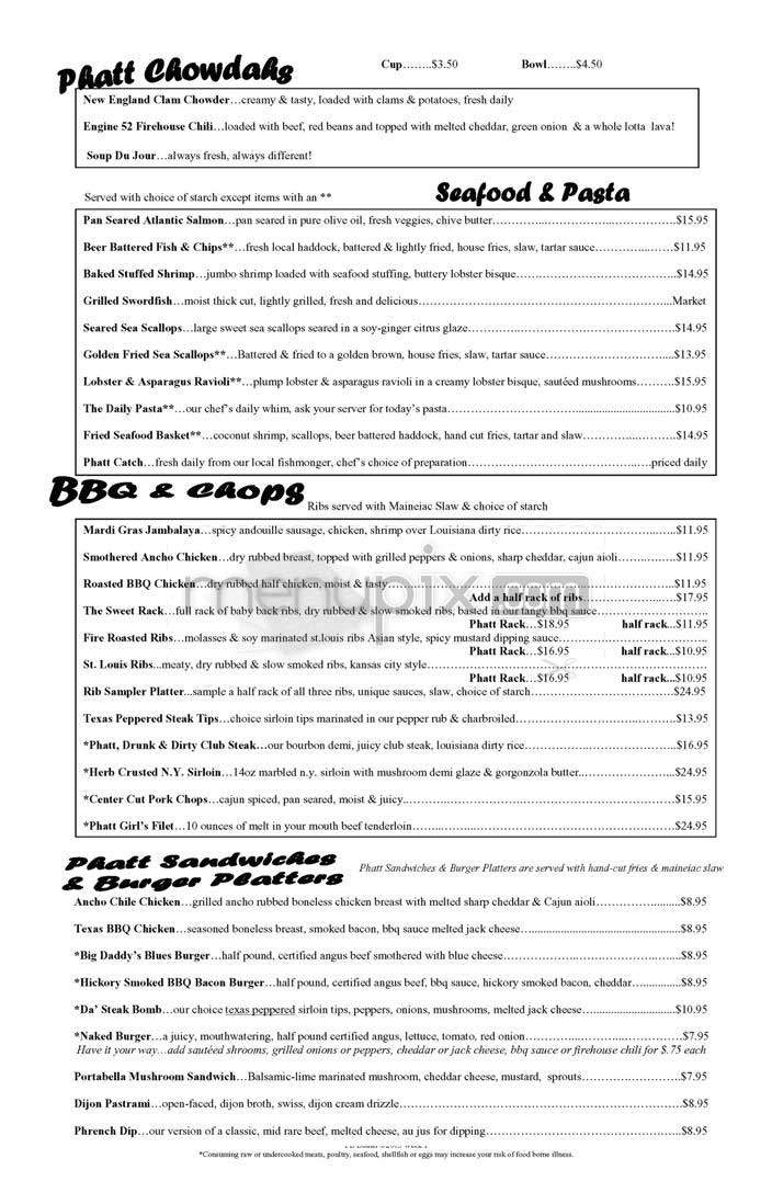 Phatt Boys - Cambridge, MA menu_pic