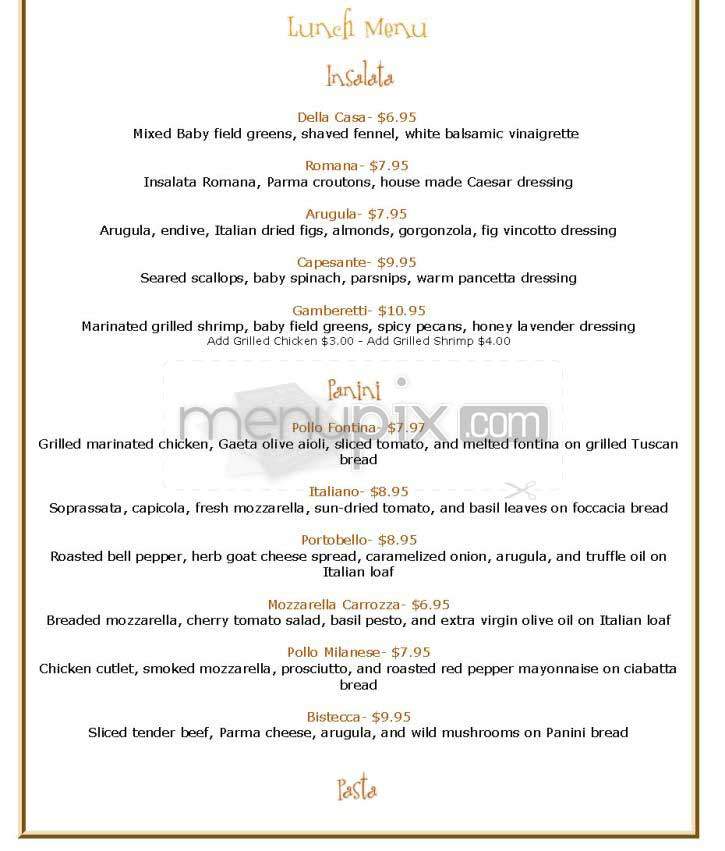 Piattini - Boston, MA menu_pic