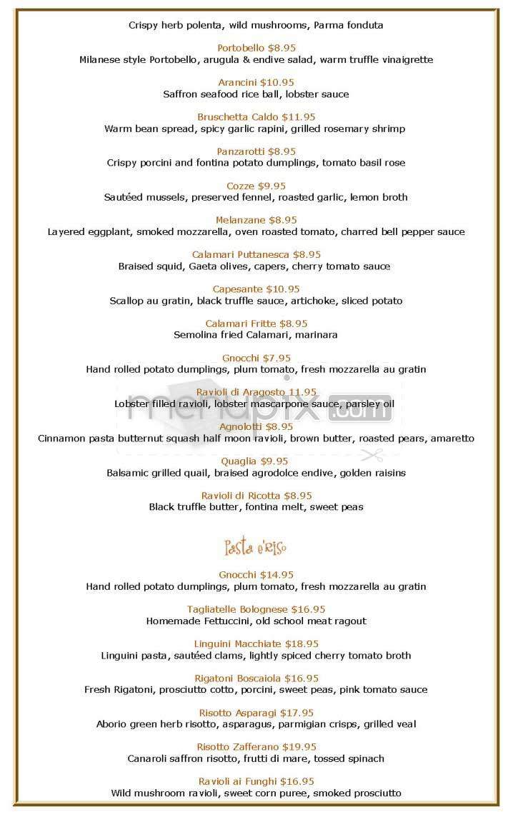 Piattini - Boston, MA menu_pic