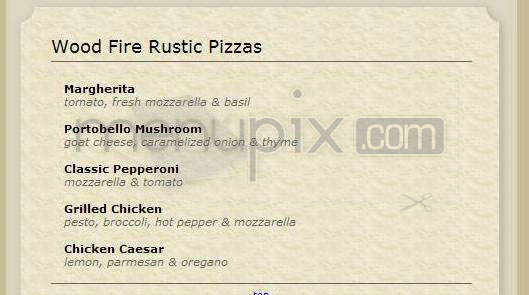 Rustic Kitchen - Boston, MA menu_pic