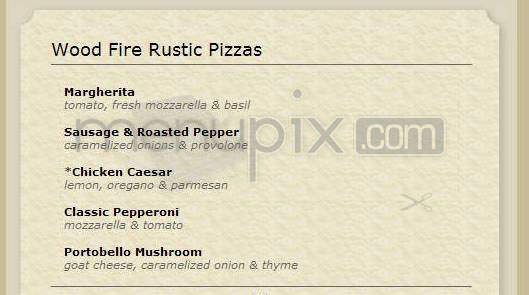 Rustic Kitchen - Boston, MA menu_pic
