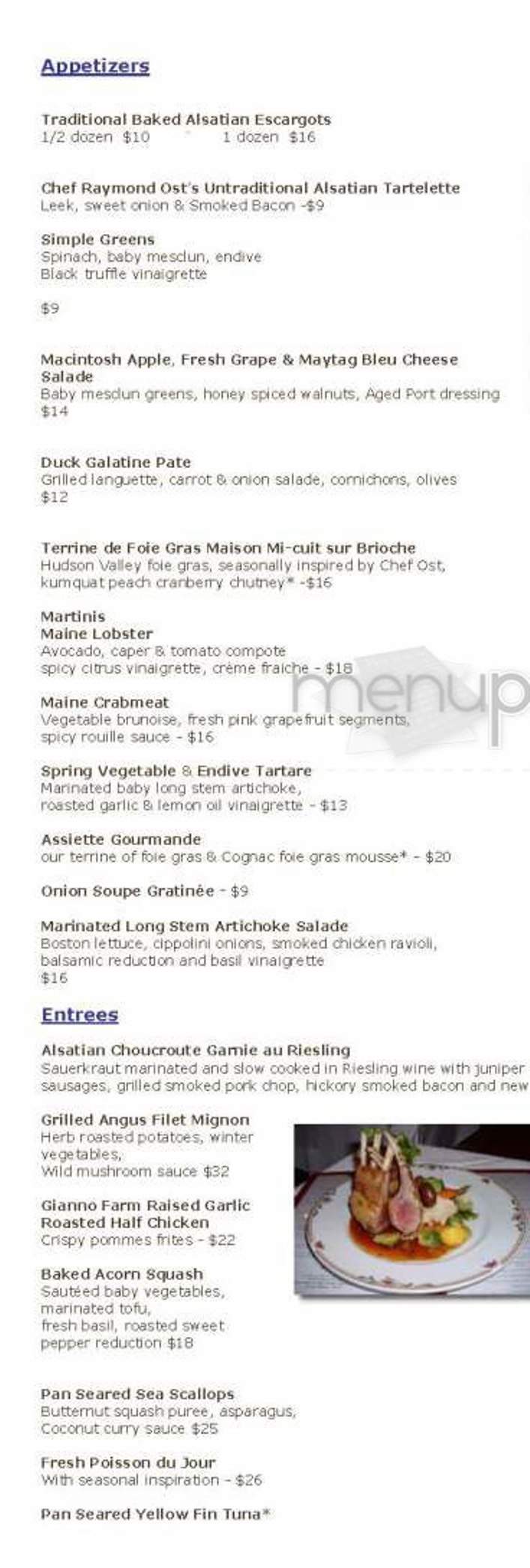 Sandrine's - Cambridge, MA menu_pic