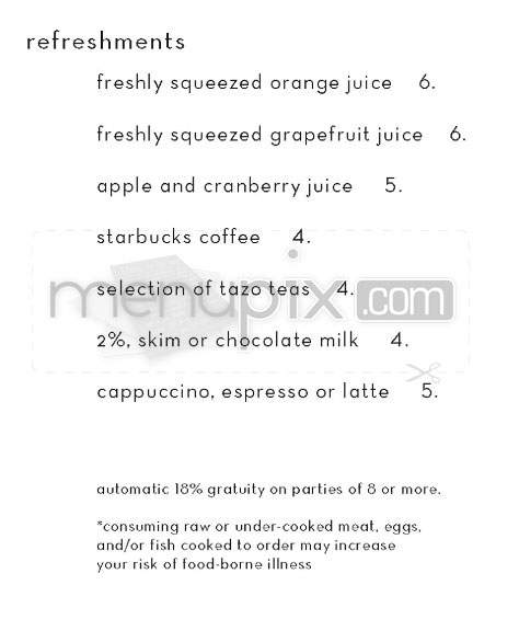 Sauciety (Boston Westin Waterfront) - Boston, MA menu_pic