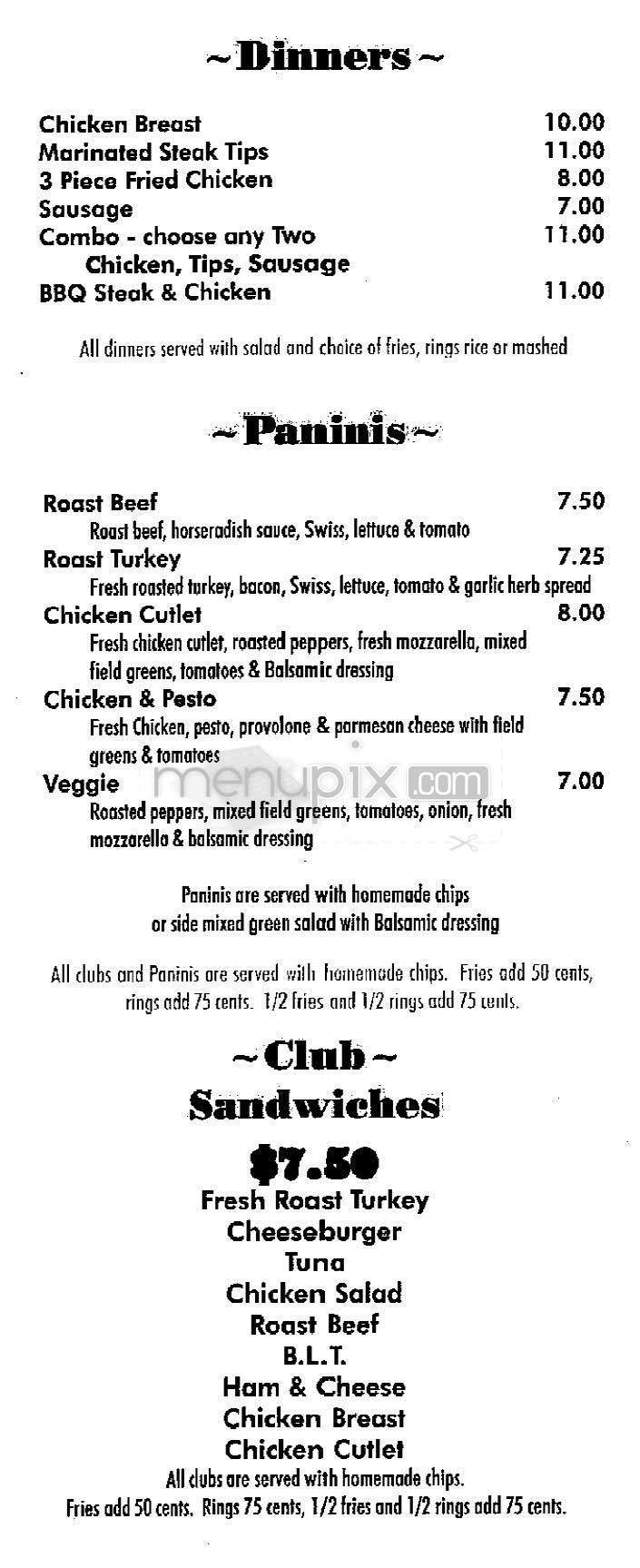 Side Bar - Boston, MA menu_pic