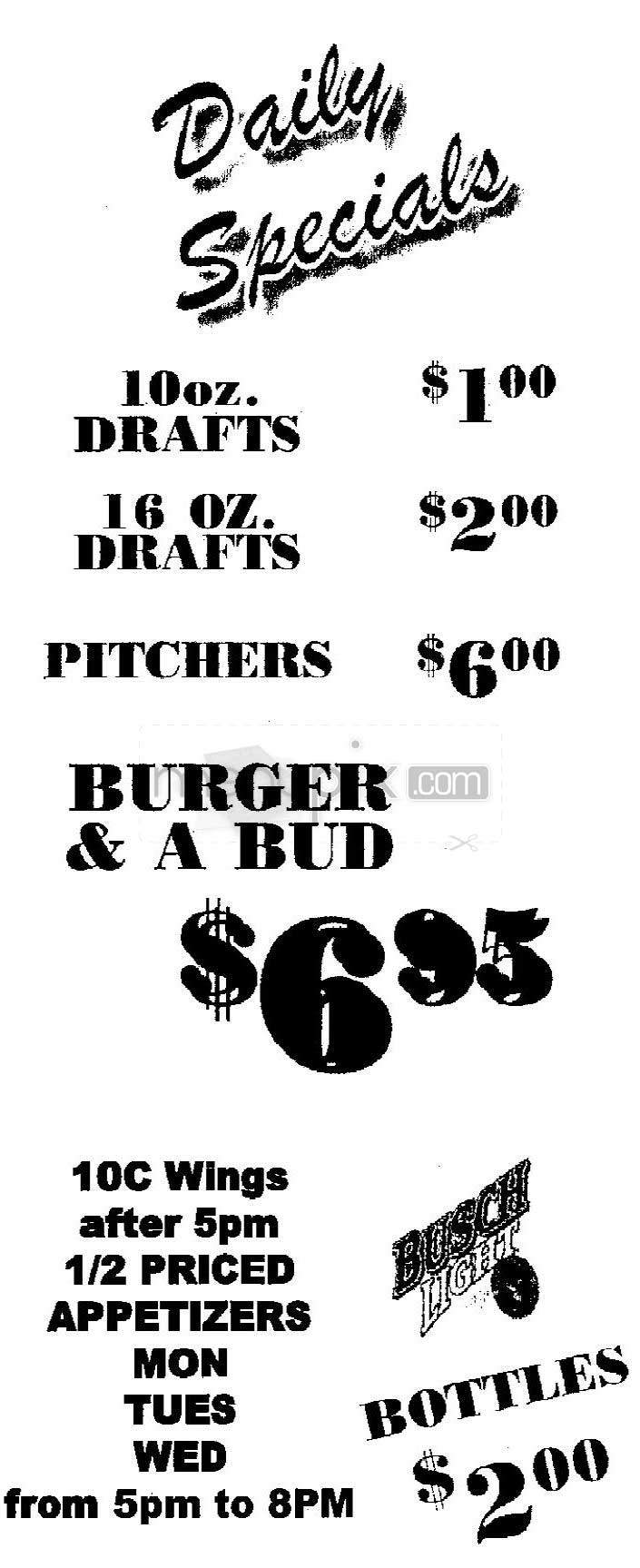 Side Bar - Boston, MA menu_pic