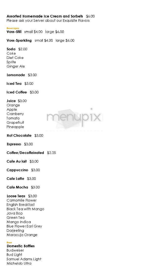 Sidney's Grille - Cambridge, MA menu_pic