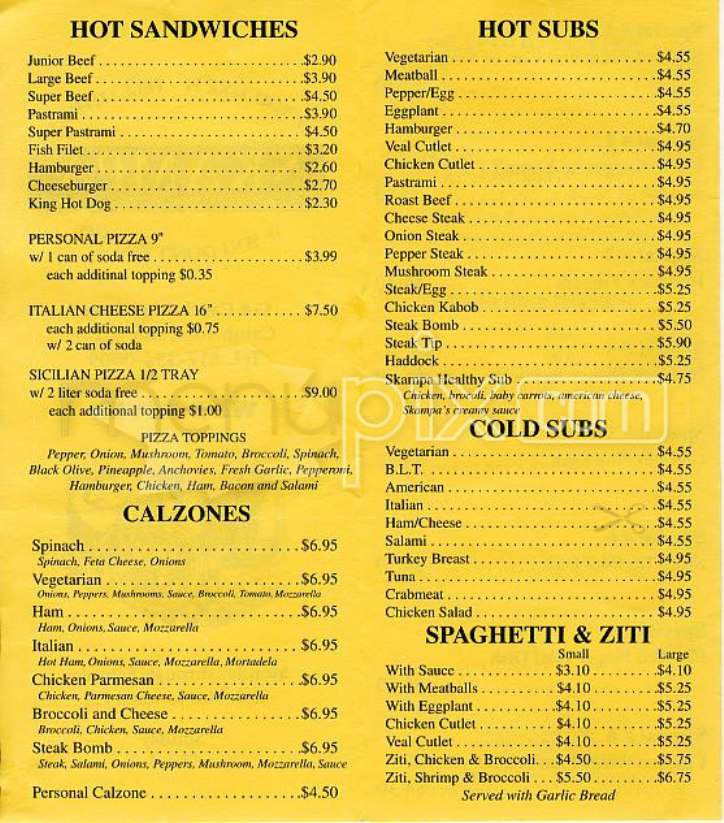 Skampa - Cambridge, MA menu_pic