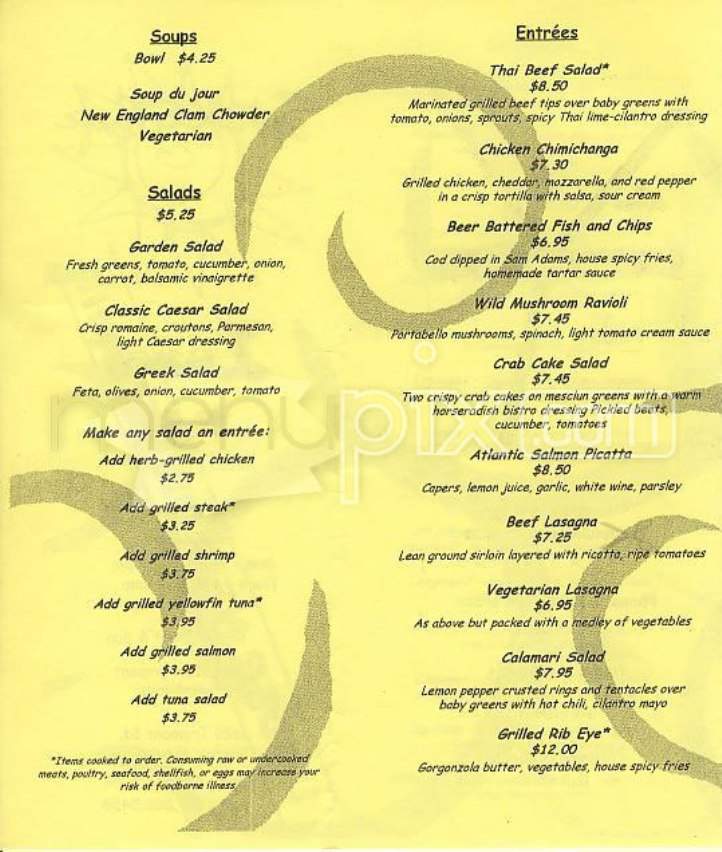 Solstice Cafe - Boston, MA menu_pic