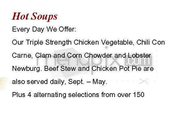 New England Soup Factory - Brookline, MA menu_pic