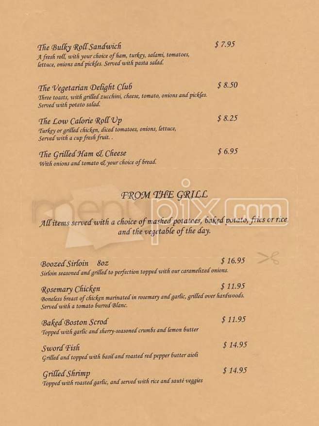Speeder & Earl's (Copley Square Hotel) - Boston, MA menu_pic