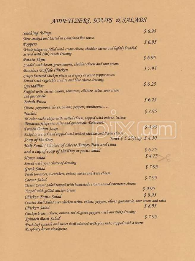 Speeder & Earl's (Copley Square Hotel) - Boston, MA menu_pic